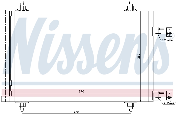 NISSENS NIS94758 kondenzátor, klíma