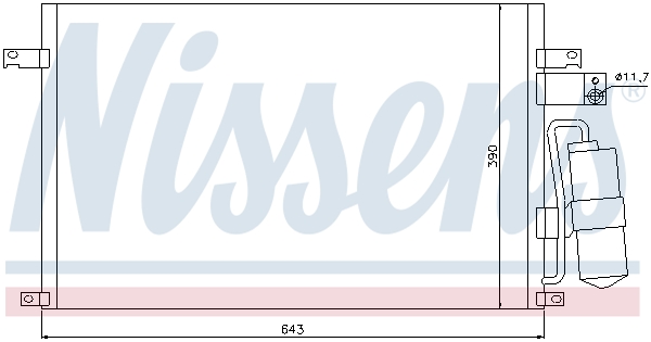 NISSENS NIS94978 kondenzátor, klíma