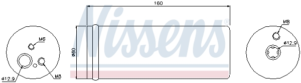 NISSENS 95171 Klímaszárító, szárítószőrő