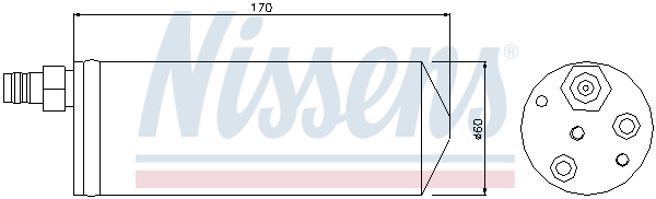 NISSENS NIS 95363 Klímaszárító, szárítószőrő klímaberendezéshez