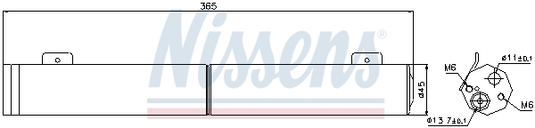 NISSENS N95446 SZÁRÍTÓSZŰRŐ - NISSENS