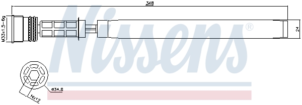 NISSENS NIS95458 szárító, klímaberendezés