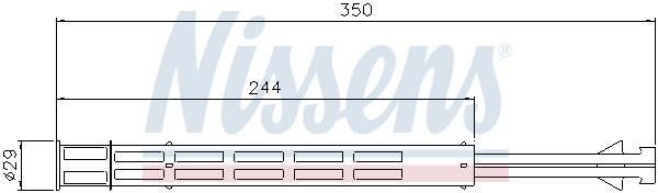 NISSENS NIS 95502 Klímaszárító, szárítószőrő klímaberendezéshez