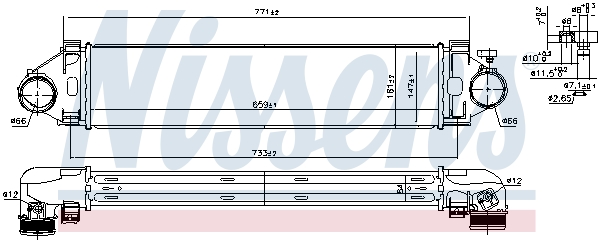 NISSENS 257935 961501 - Intercooler, töltőlevegő hűtő