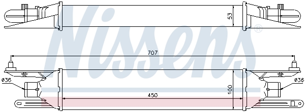 NISSENS NIS96604 töltőlevegőhűtő