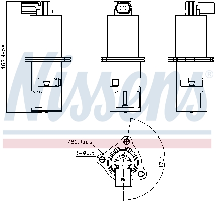 NISSENS NIS98172 AGR-szelep