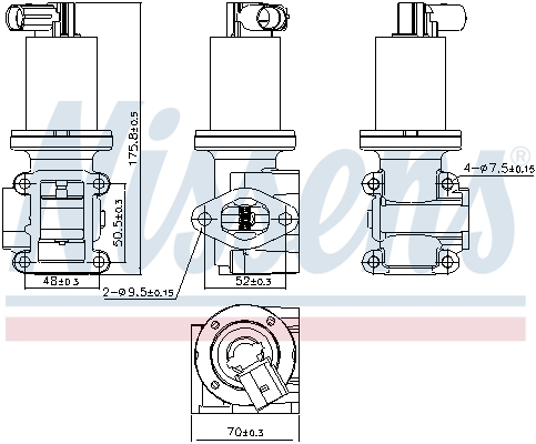 NISSENS NIS98180 AGR-szelep