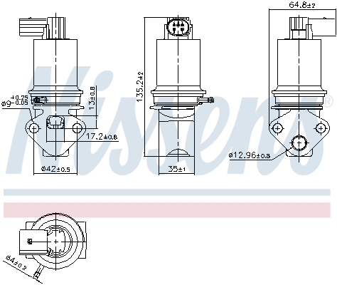 NISSENS NIS98372 AGR-szelep