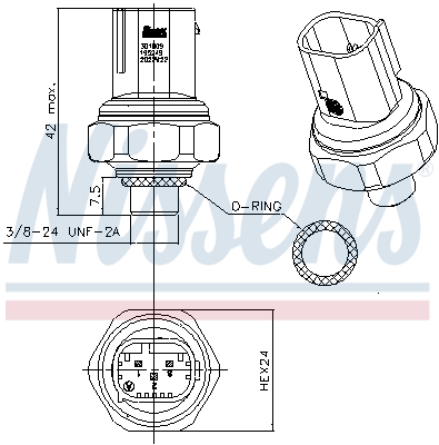 NISSENS 523530 301009 SENZOR TLAKA KLIME MINI MINI CLUBMAN (2008) 1.6 COOPER S 301009