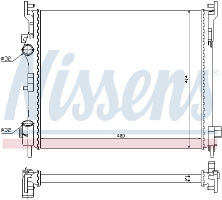 NISSENS NIS67246 Vízhűtő