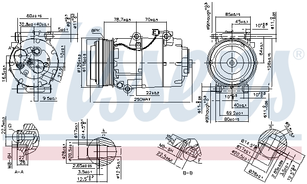 NISSENS NIS890090 kompresszor, klíma