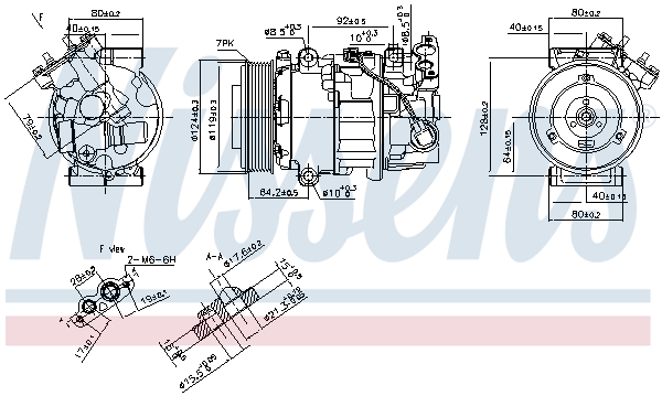 NISSENS 1001830467 NS890299 - kompresszor, klíma