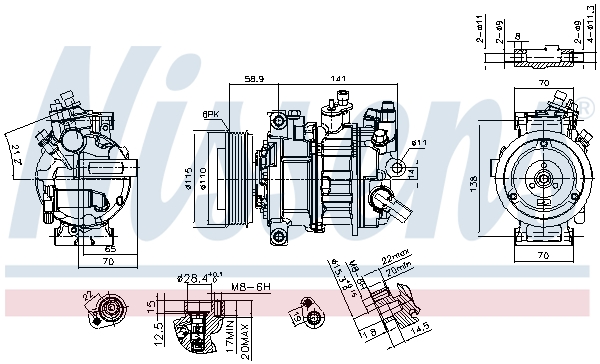 NISSENS NIS890602 kompresszor, klíma