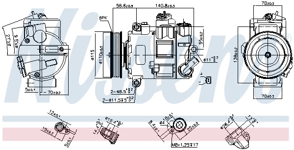 NISSENS 1001458217 NS890632 - kompresszor, klíma