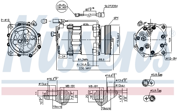 NISSENS 1001564084 NS890761 - kompresszor, klíma