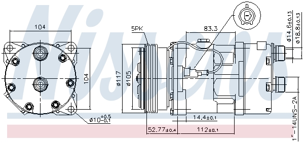 NISSENS NS89123 Klímakompresszor