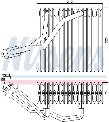 NISSENS 1000934910 NS92176 - párologtató, klímaberendezés