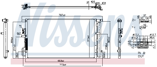 NISSENS NIS940939 kondenzátor, klíma