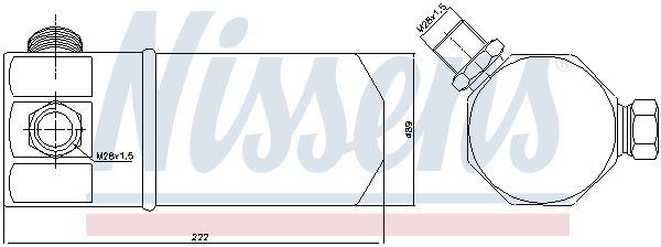 NISSENS NIS95117 Klímaszárító, szárítószűrő klímaberendezéshez