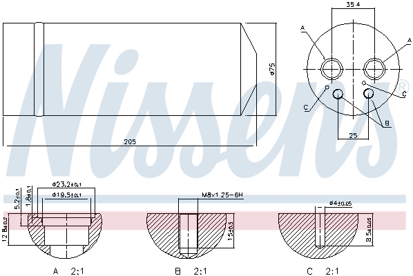 NISSENS 1000427849 NS95314 - szárító, klímaberendezés