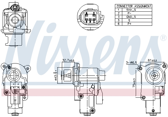 NISSENS NIS98174 ZAWÓR EGR VW 1,4TDI/1,9TDI/2,0TDI