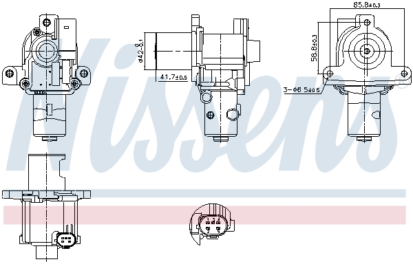 NISSENS NIS98183 AGR szelep, EGR szelep