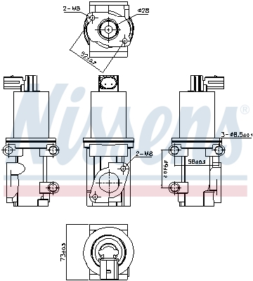 NISSENS 1003125631 NS98193 - AGR-szelep