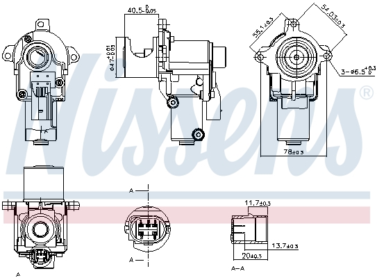 NISSENS NIS98217 ZAWÓR EGR VW 2,7TDI/3,0TDI