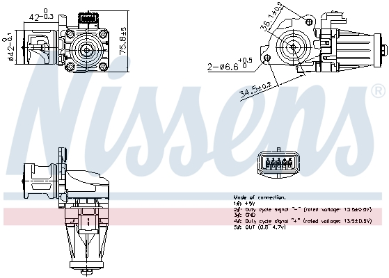 NISSENS NIS98376 AGR-szelep