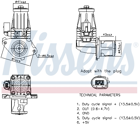 NISSENS NIS98377 AGR-szelep