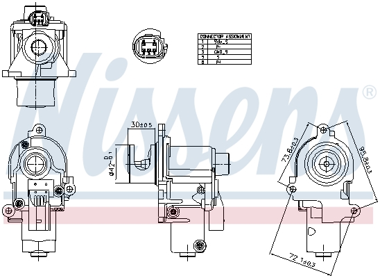 NISSENS NIS98553 ZAW?R EGR AUDI 4,2TDI Q7/A8/TOUAREG