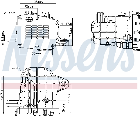 NISSENS NIS989481 Hűtő, kipufogógáz visszavezetés