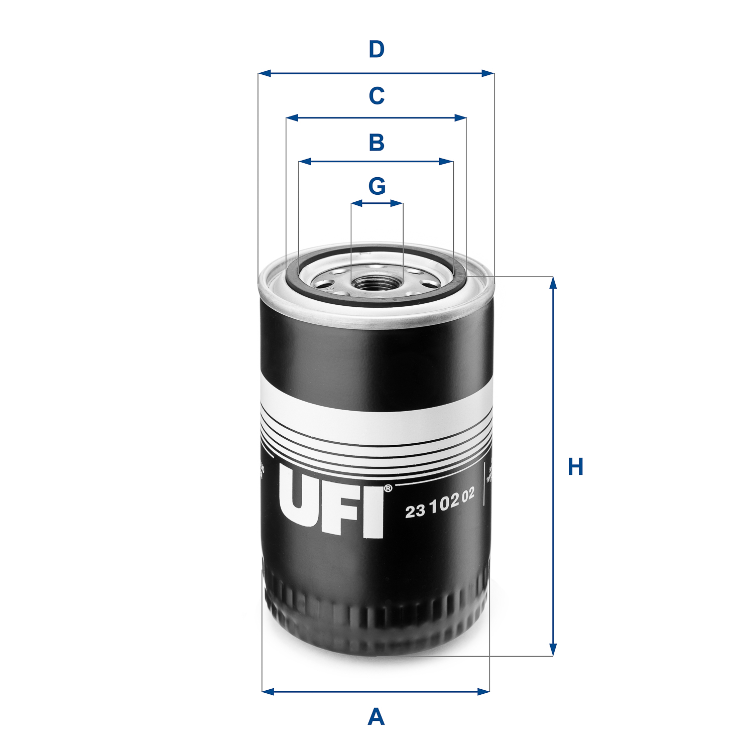 UFI UFI 23.102.02 Olajszűrő