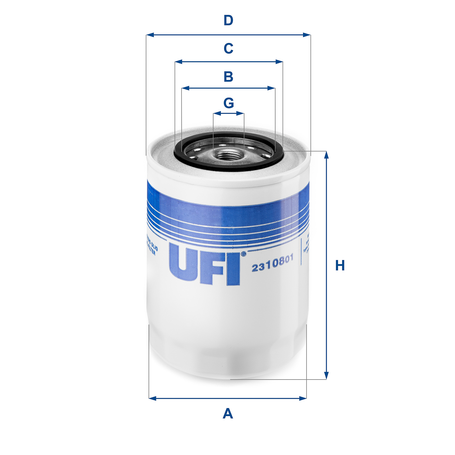 UFI 365 801 23.108.01 - Olajszűrő