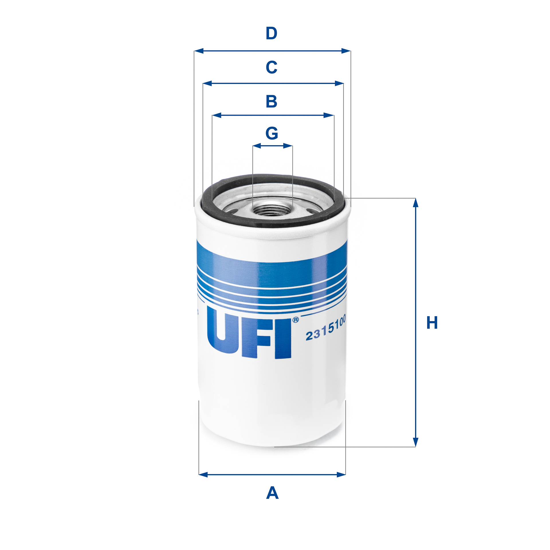 UFI UFI 23.151.00 Olajszűrő