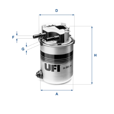 UFI 919 303 24.095.04 - Üzemanyagszűrő, gázolajszűrő, benzinszűrő