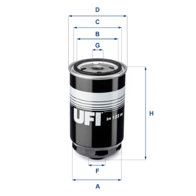 UFI UFI 24.122.00 Üzemanyagszűrő