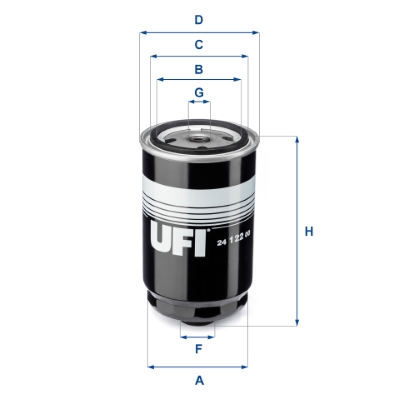 UFI 376 386 24.122.00 - Üzemanyagszűrő