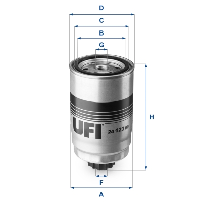 UFI UFI 24.123.00 Üzemanyagszűrő