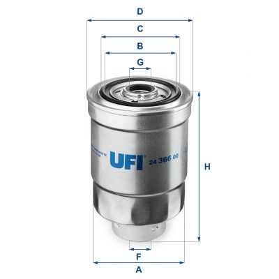 UFI UFI 24.366.00 Üzemanyagszűrő
