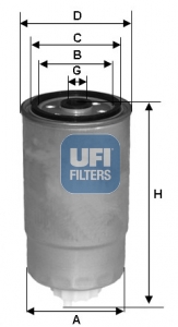 UFI UFI 24.381.00 UFI üzemanyagszűrő