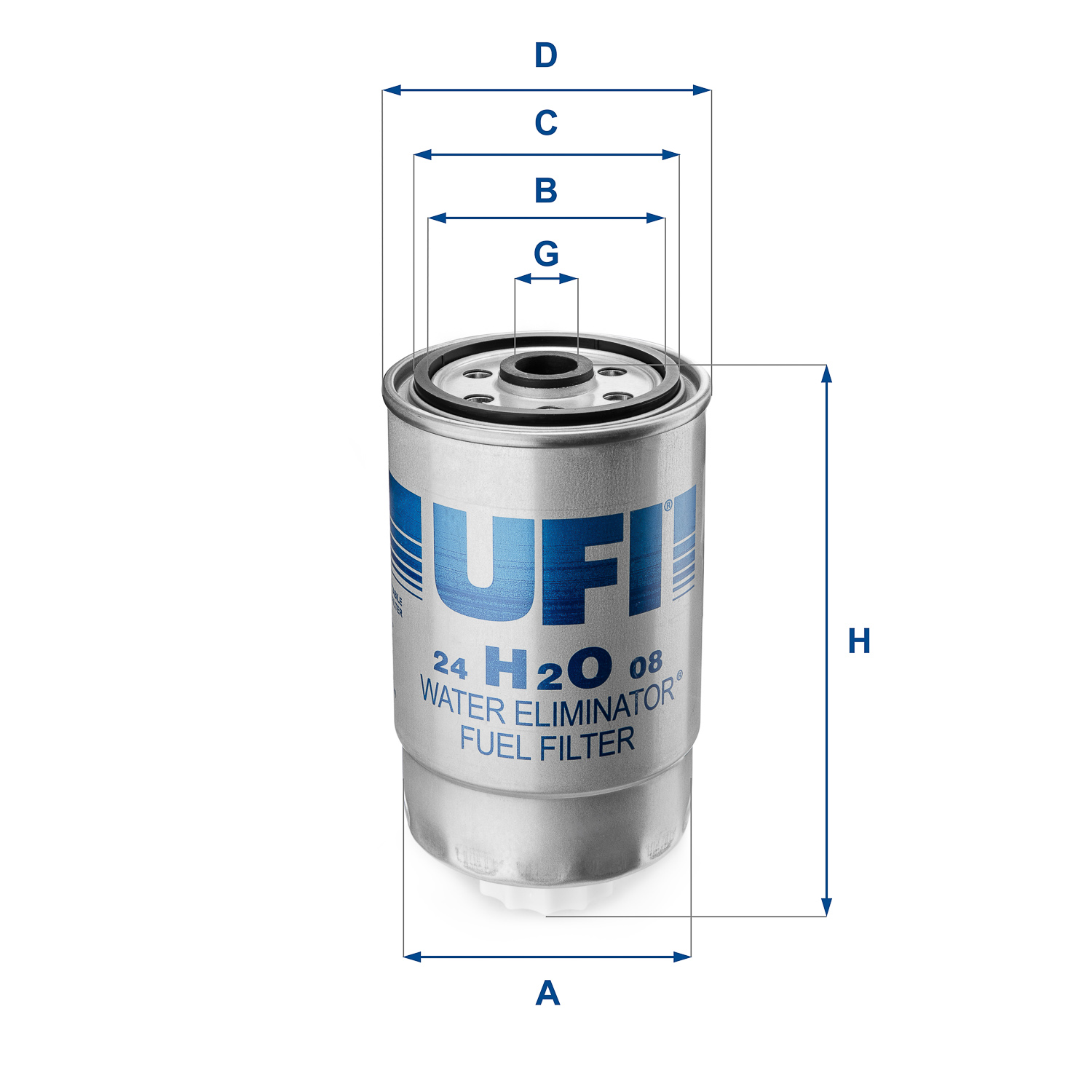 UFI UFI 24.H2O.08 Üzemanyagszűrő