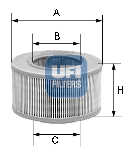 UFI 374 951 30.923.01 - Levegőszűrő