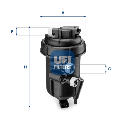 UFI 128544 55.108.00 - Üzemanyagszűrő, gázolajszűrő, benzinszűrő