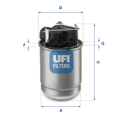 UFI 925 862 55.517.00 - Üzemanyagszűrő, gázolajszűrő, benzinszűrő