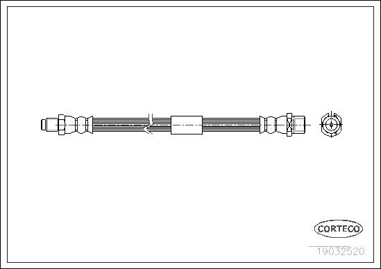 CORTECO COR19032520 fékcső