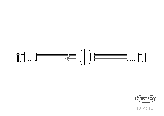 CORTECO COR19018151 fékcső