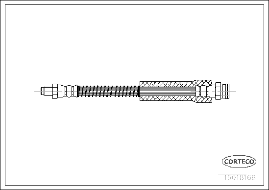 CORTECO COR19018166 fékcső