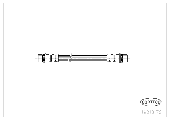 CORTECO COR19018172 fékcső