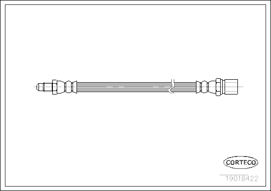 CORTECO COR19018422 fékcső